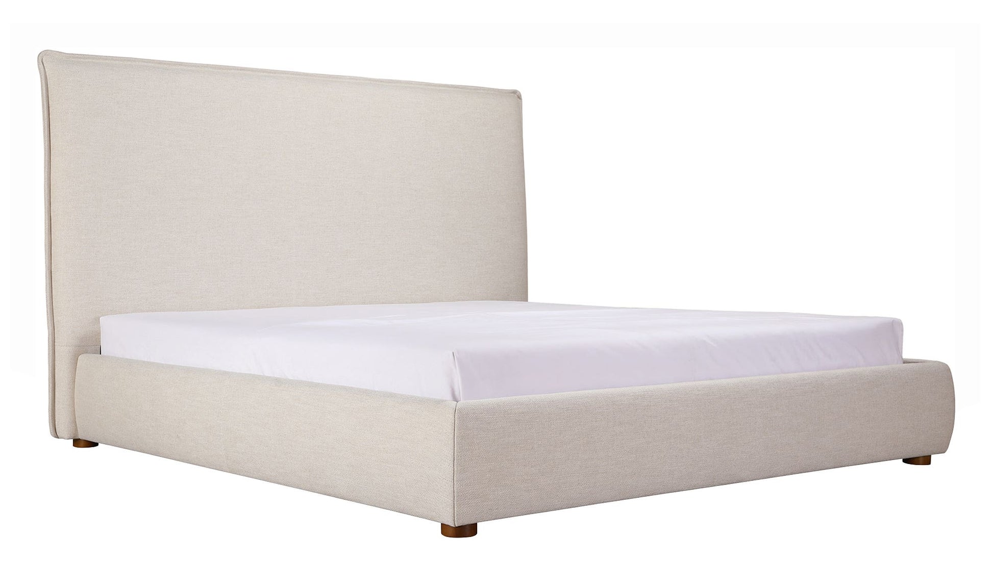 Luzon King Bed Tall Headboard Wheat by Moe's Home Collection - view 9