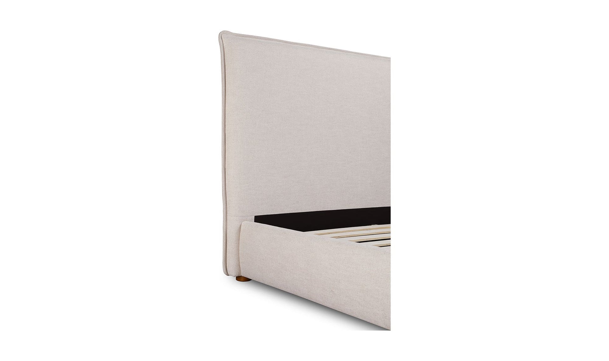 Luzon King Bed Tall Headboard Wheat by Moe's Home Collection - view 15