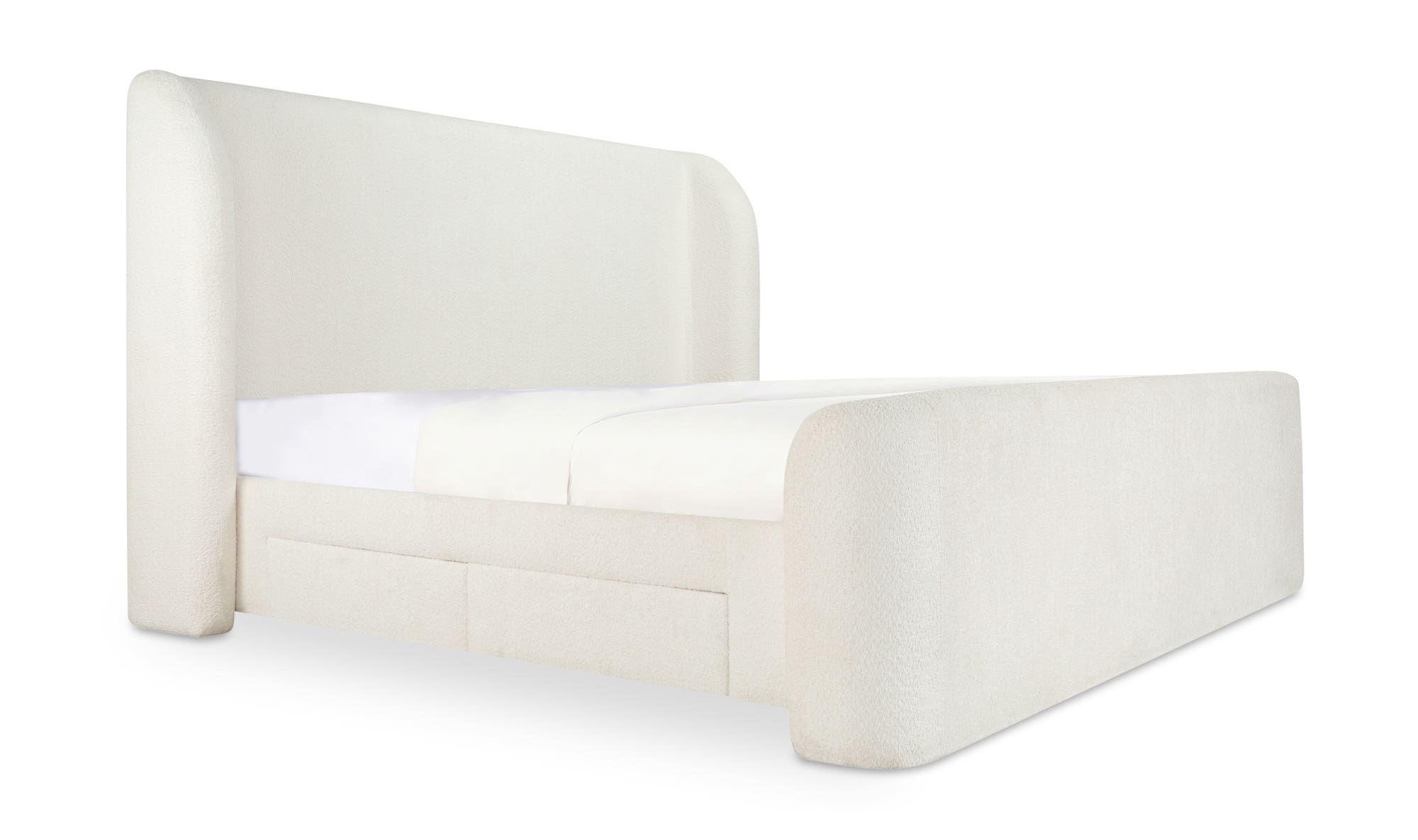 Sophia Queen Storage Bed Cream by Moe's Home Collection - view 6