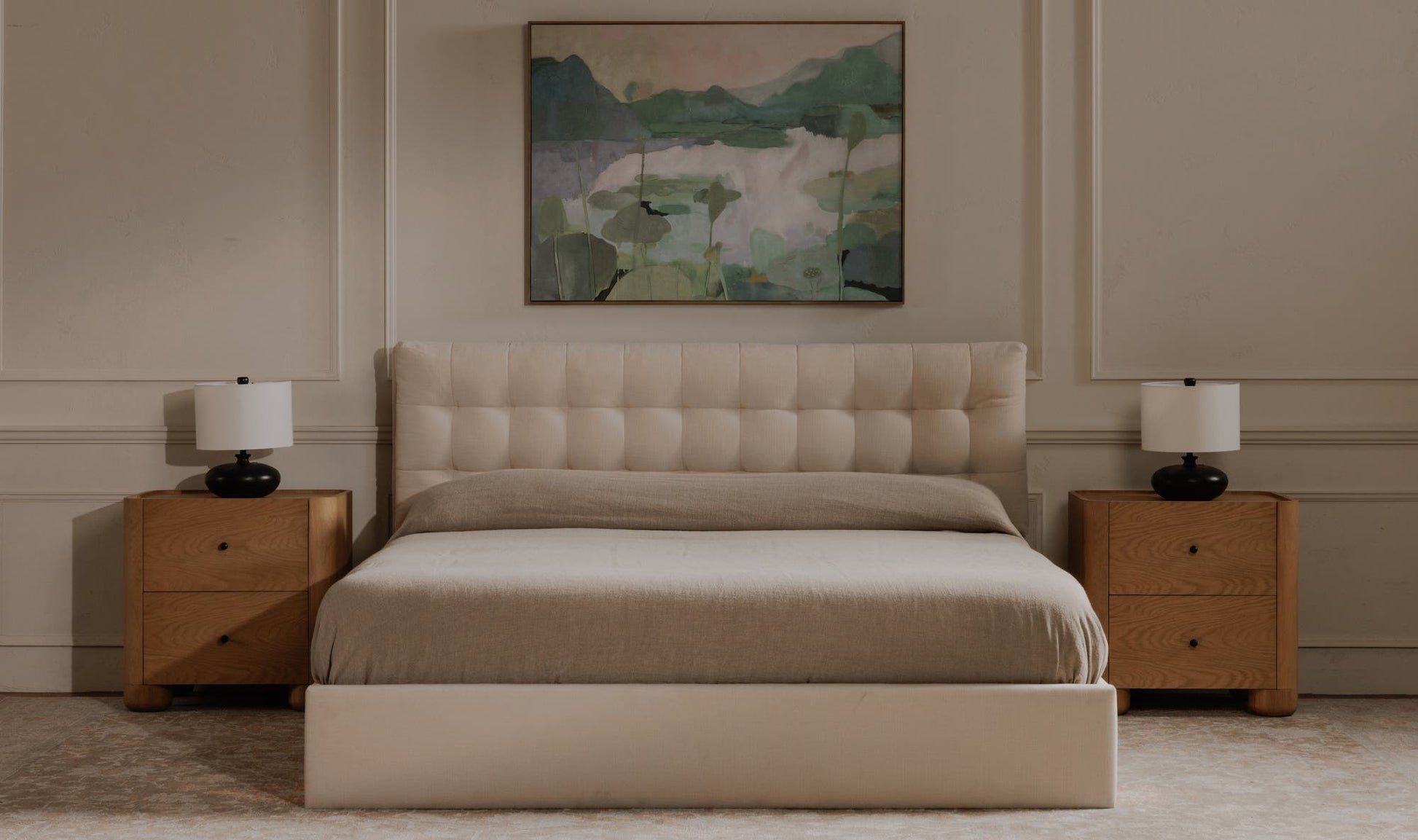 Sebastion King Storage Bed Cream by Moe's Home Collection - view 7