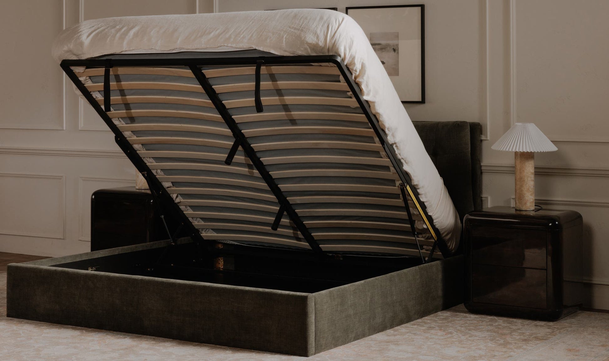 Sebastion King Storage Bed Green by Moe's Home Collection - view 9