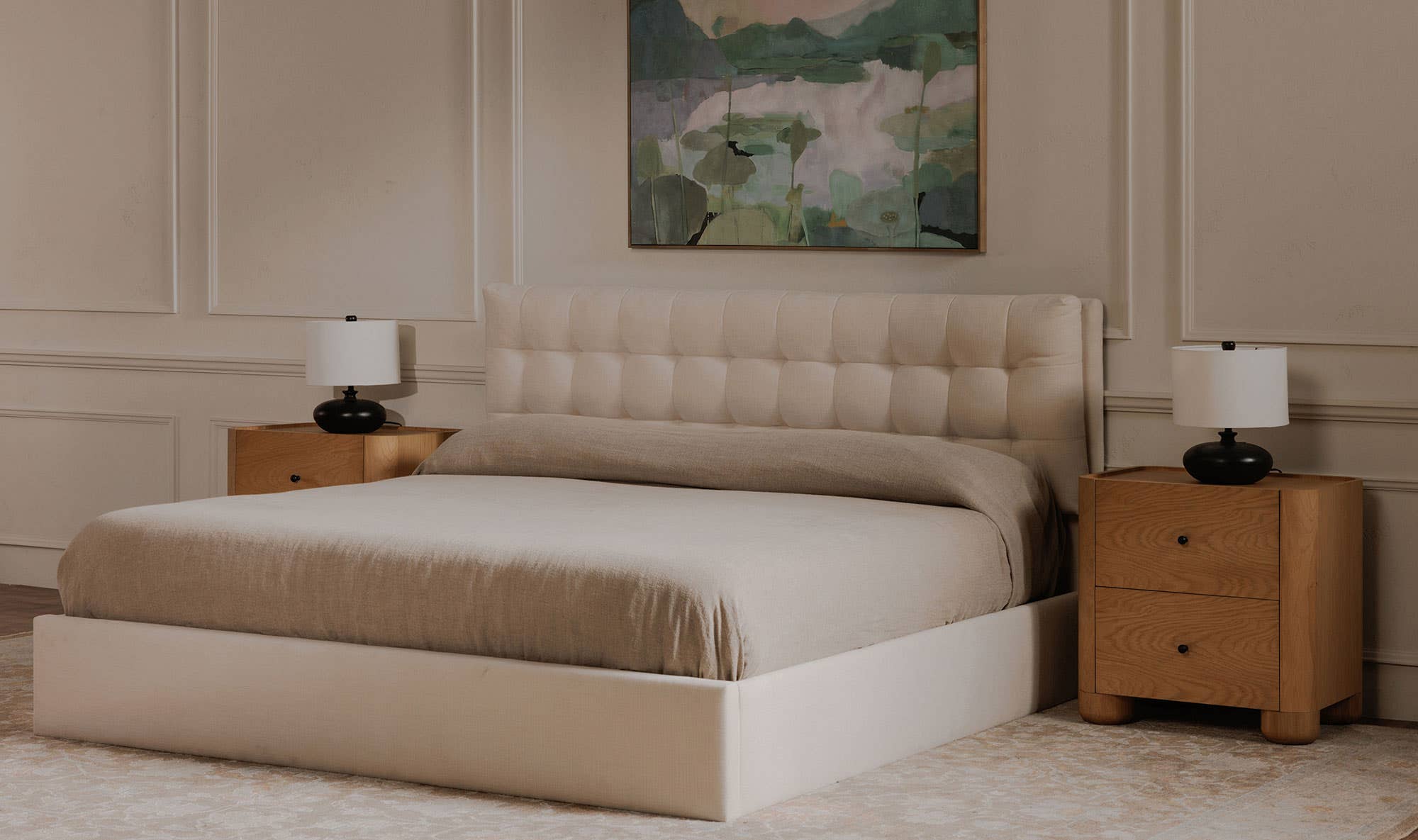 Sebastion Queen Storage Bed Cream by Moe's Home Collection - view 8