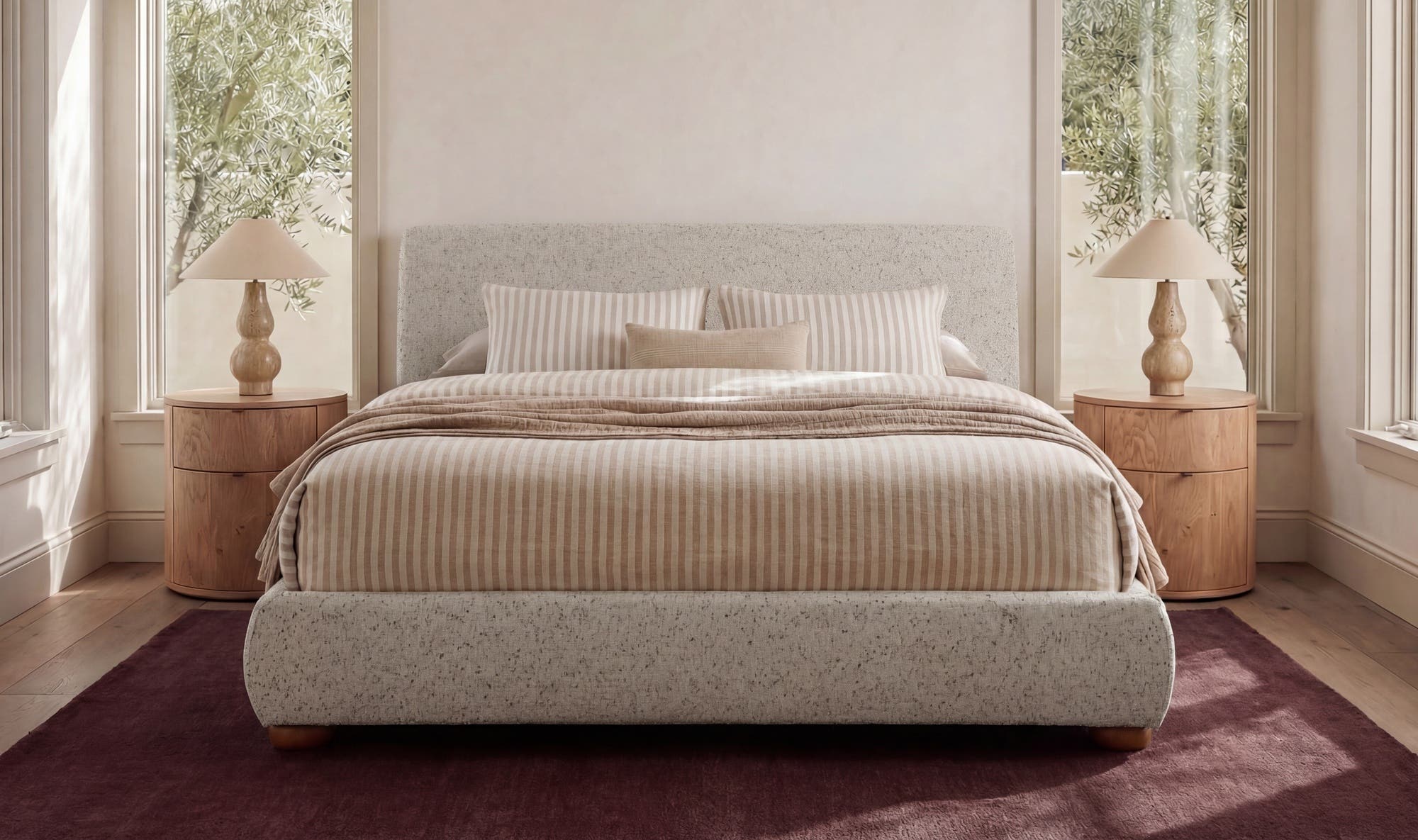 Beau King Storage Bed Speckled Light Grey by Moe's Home Collection - view 7