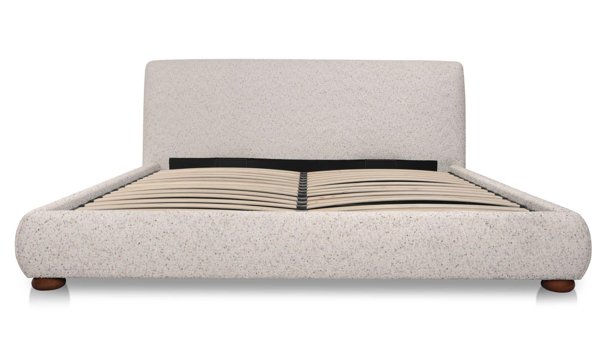 Beau King Storage Bed Speckled Light Grey by Moe's Home Collection - view 8