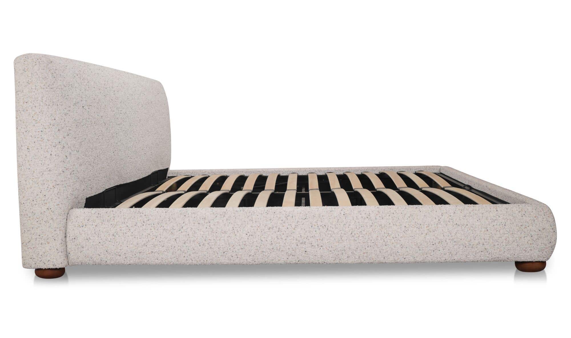 Beau King Storage Bed Speckled Light Grey by Moe's Home Collection - view 12