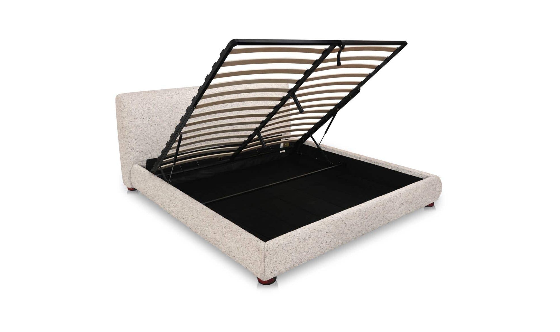 Beau Queen Storage Bed Speckled Light Grey by Moe's Home Collection - view 11