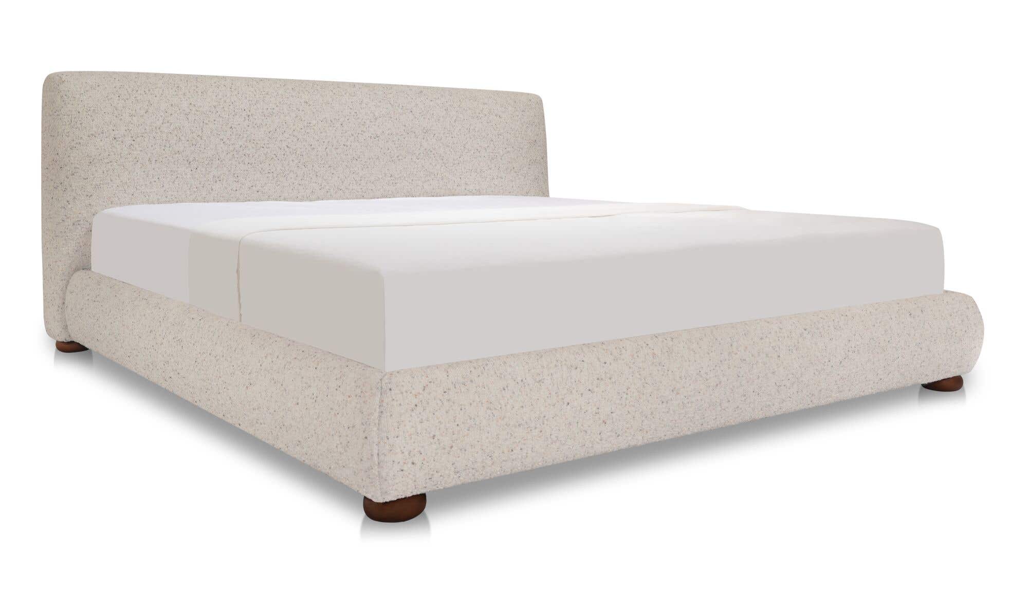 Beau Queen Storage Bed Speckled Light Grey by Moe's Home Collection - view 9