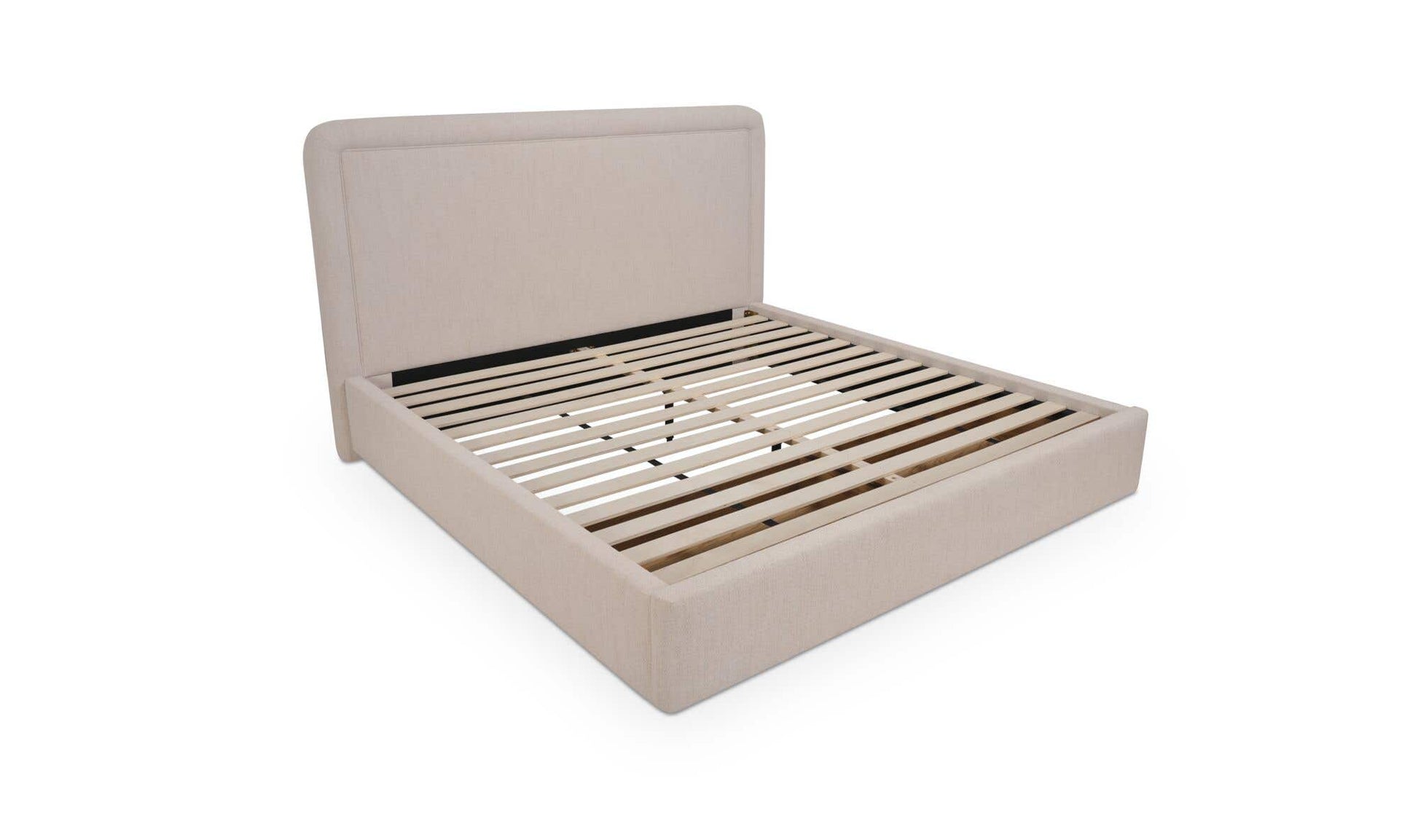 Simon Queen Storage Bed Flecked Beige by Moe's Home Collection - view 7