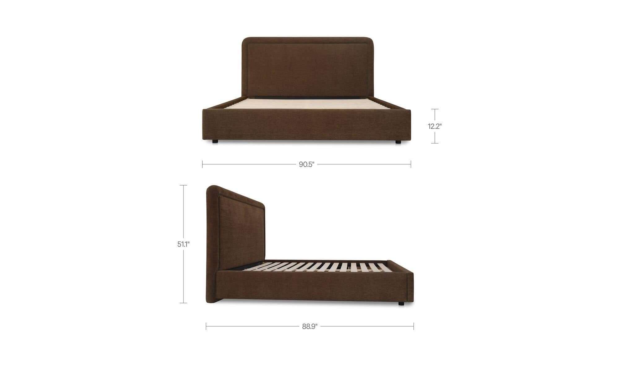 Simon King Storage Bed Brown by Moe's Home Collection - view 13