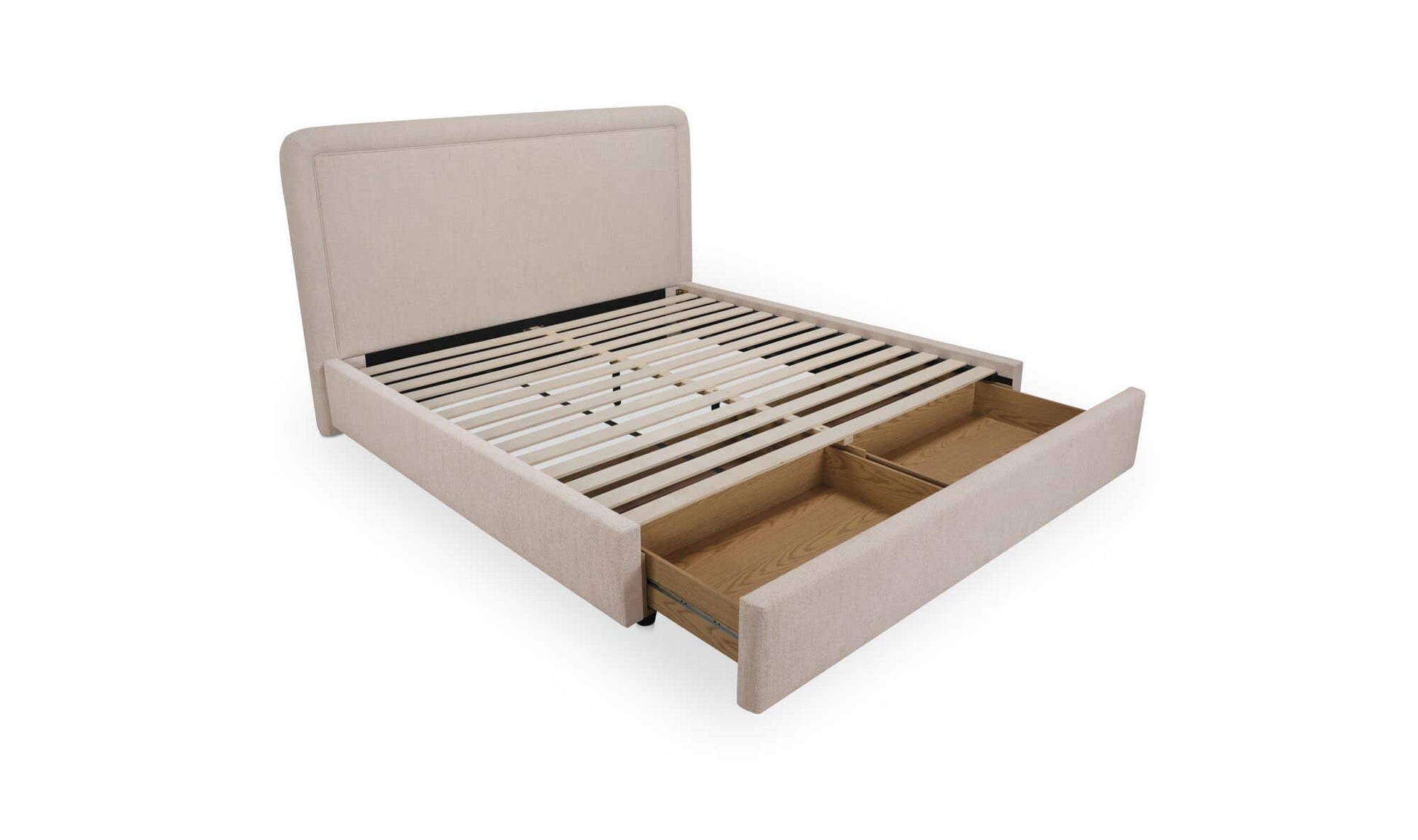 Simon King Storage Bed Flecked Beige by Moe's Home Collection - view 9
