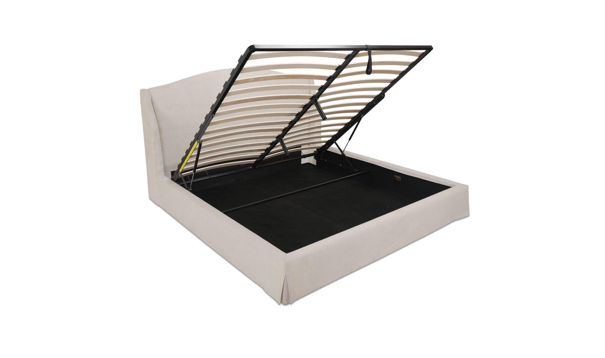 Weston King Storage Bed Cream by Moe's Home Collection - view 9