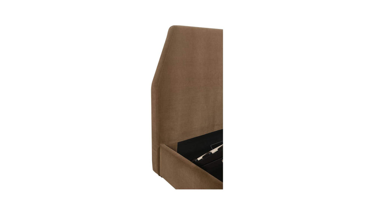 Alfie Queen Storage Bed Light Brown by Moe's Home Collection - view 14