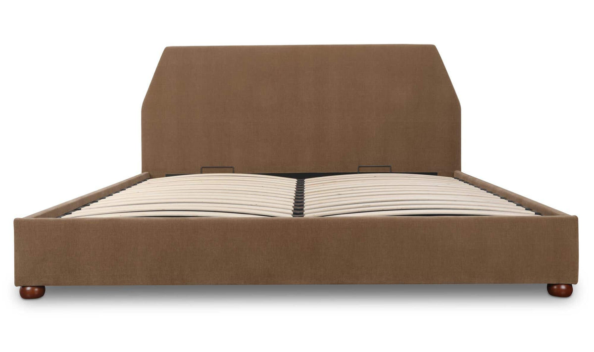 Alfie Queen Storage Bed Light Brown by Moe's Home Collection - view 5