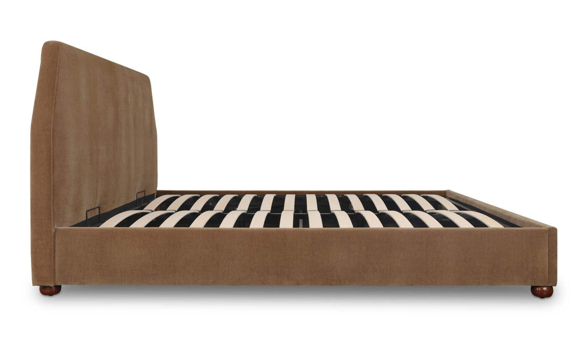 Alfie Queen Storage Bed Light Brown by Moe's Home Collection - view 9