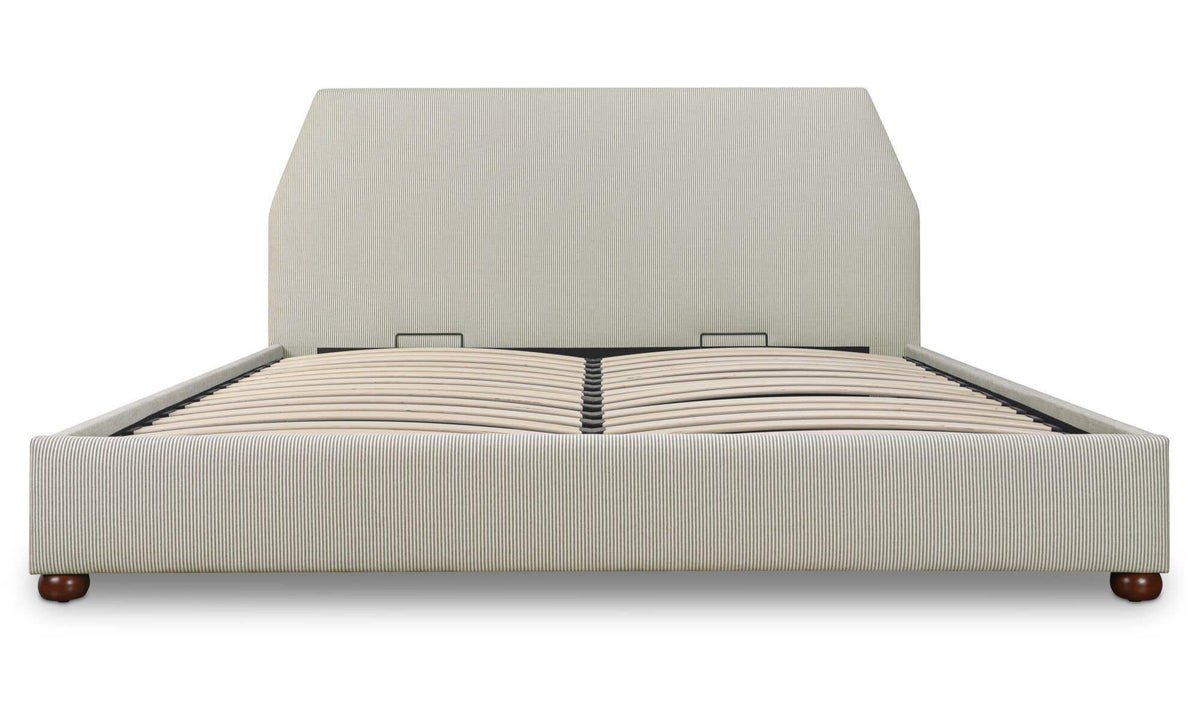 Alfie Queen Storage Bed Green Stripe by Moe's Home Collection - view 5