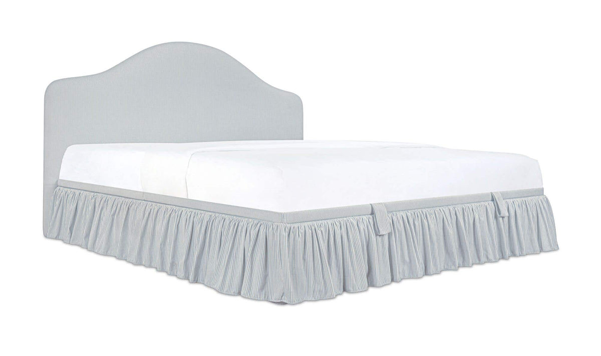 Noelle Queen Storage Bed Light Blue Stripe by Moe's Home Collection - view 7