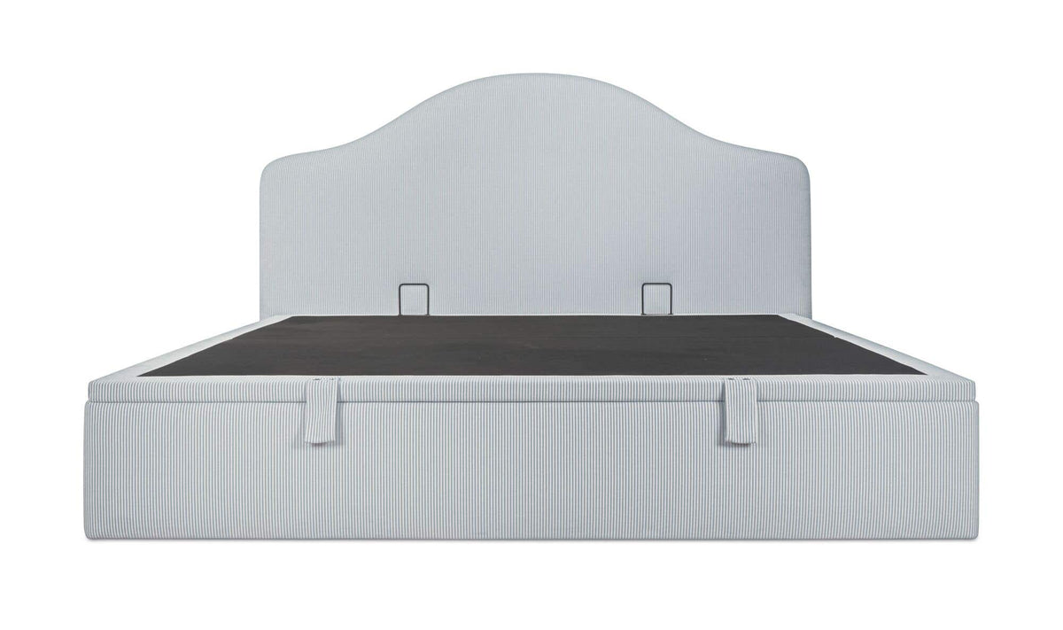 Noelle Queen Storage Bed Light Blue Stripe by Moe's Home Collection - view 6