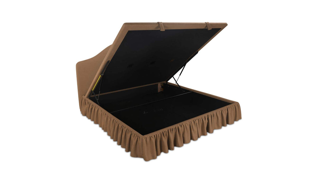 Noelle King Storage Bed Light Brown by Moe's Home Collection - view 4