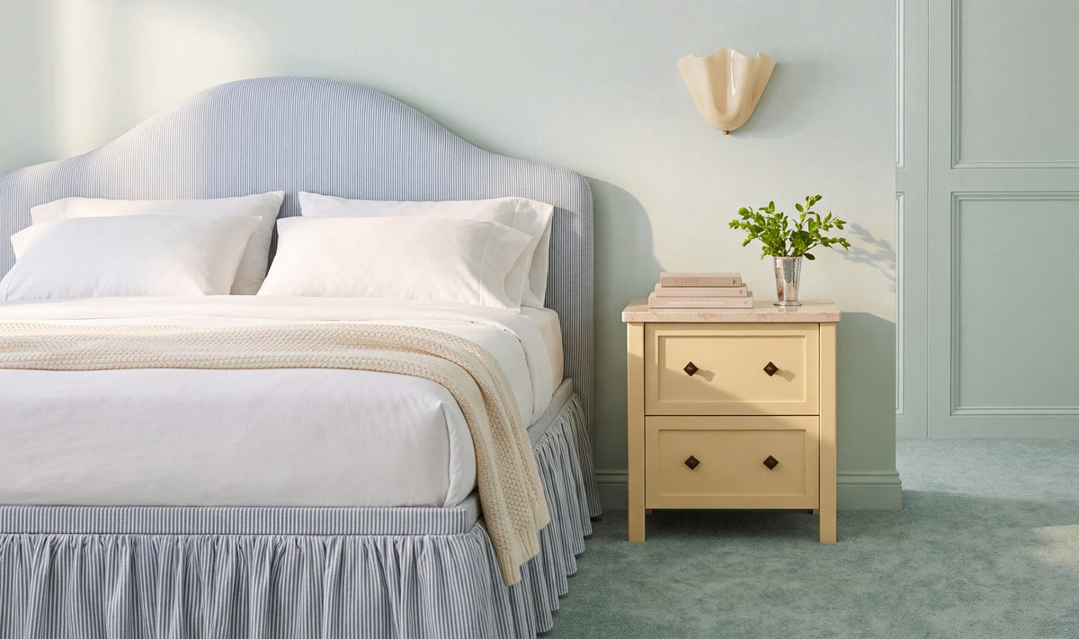 Noelle King Storage Bed Light Blue Stripe by Moe's Home Collection - view 3