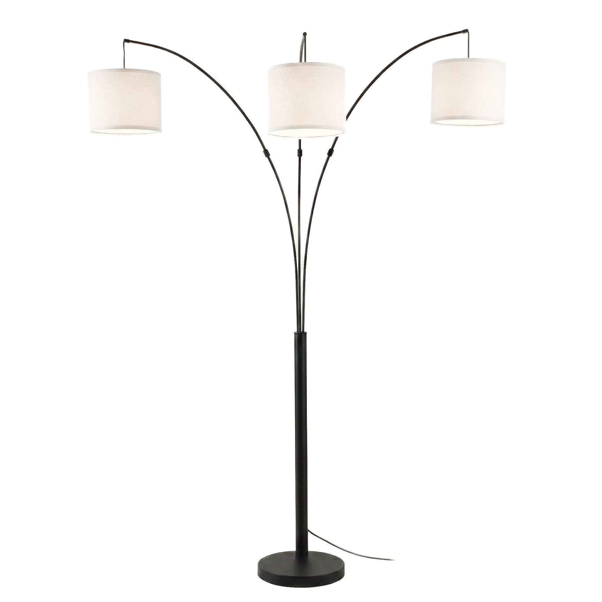 Royal 3-Arm Metal Arc Floor Lamp | Oil Rubbed Bronze