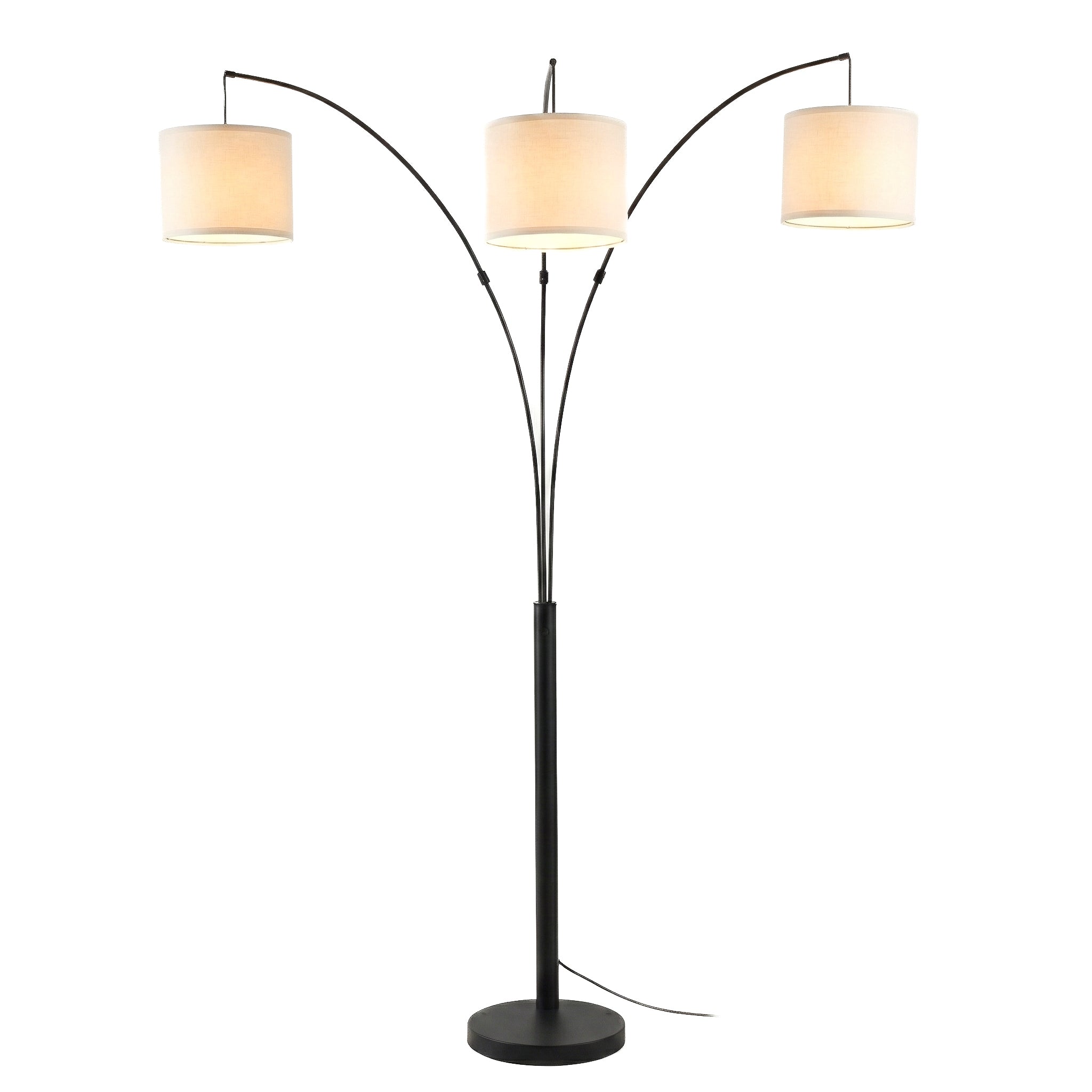 Royal 3-Arm Metal Arc Floor Lamp | Oil Rubbed Bronze