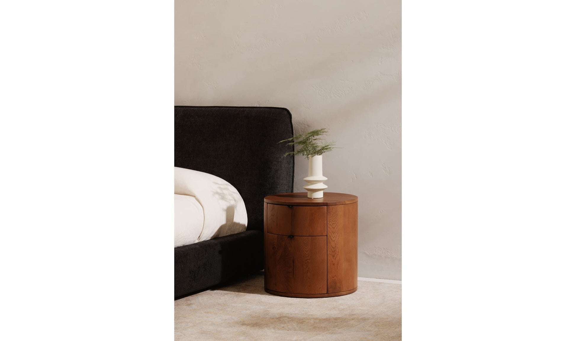 Theo 2 Drawer Nightstand Brown by Moe's Home Collection - view 6
