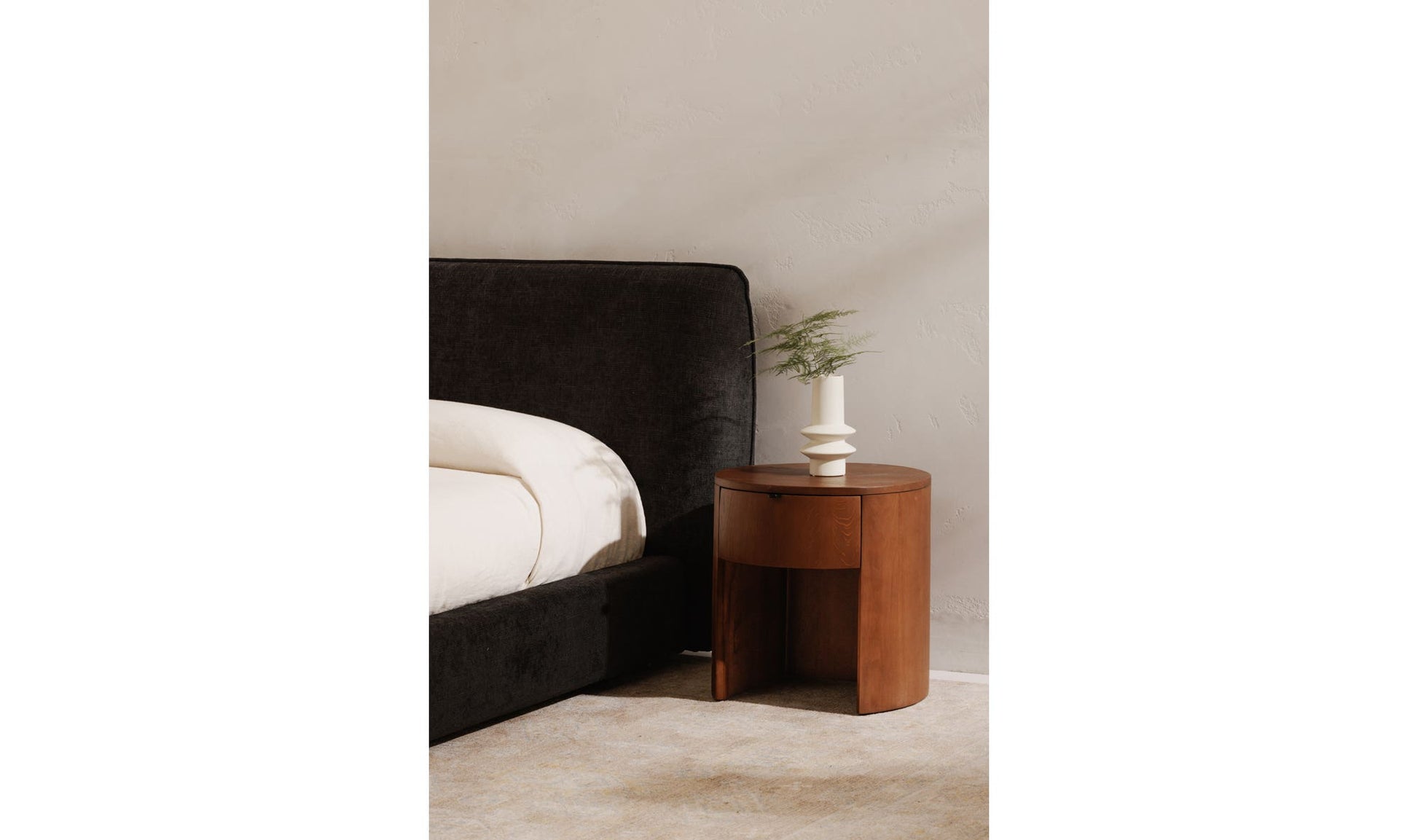Theo 1 Drawer Nightstand Brown by Moe's Home Collection - view 6