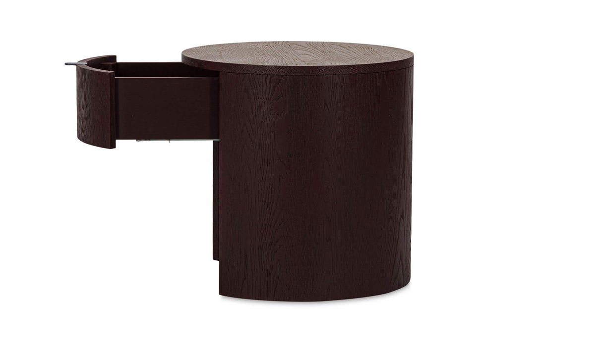 Theo 1 Drawer Nightstand Berry by Moe's Home Collection - view 7