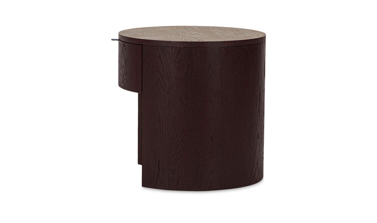 Theo 1 Drawer Nightstand Berry by Moe's Home Collection - view 6