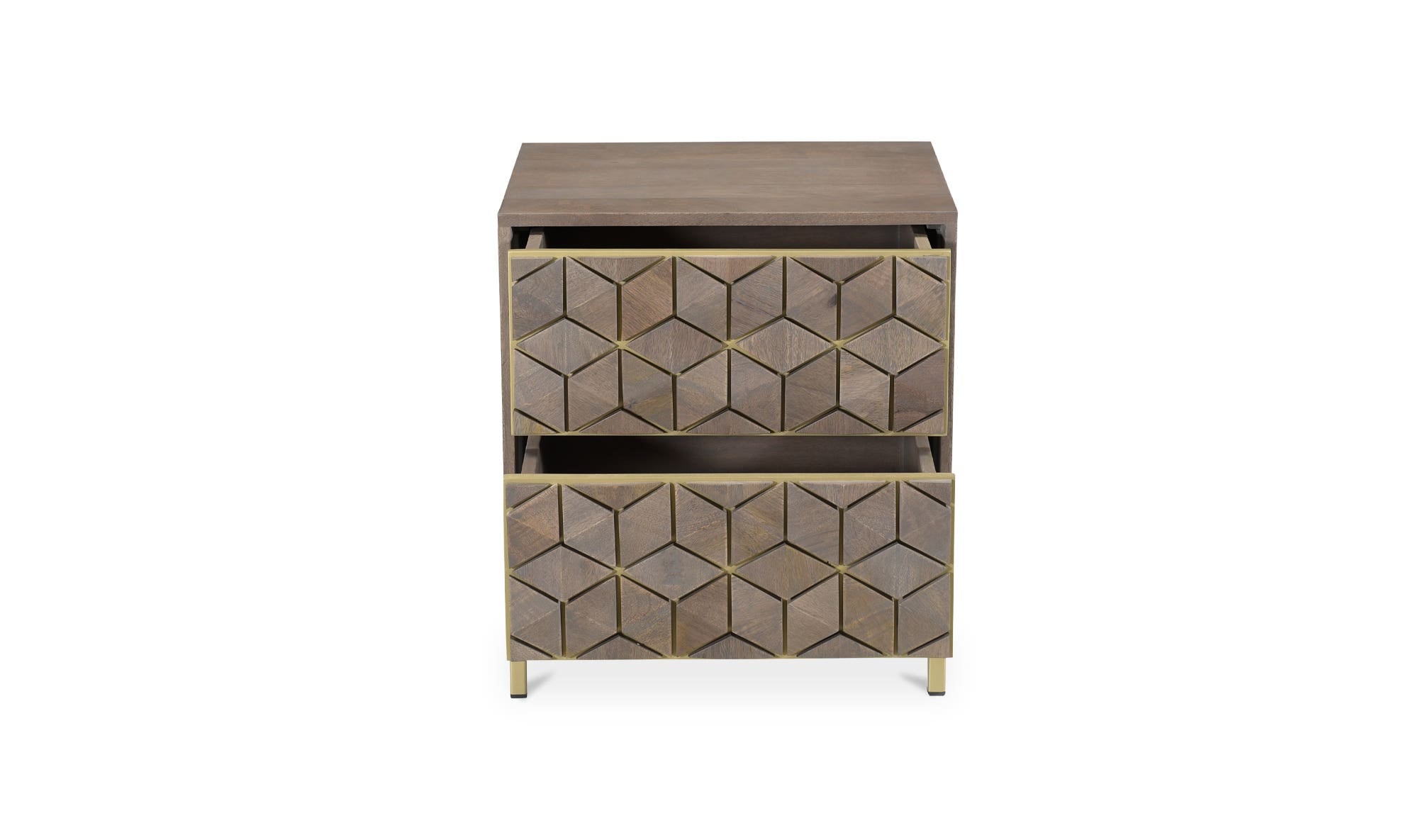 Corolla Nightstand Light Grey by Moe's Home Collection - view 5