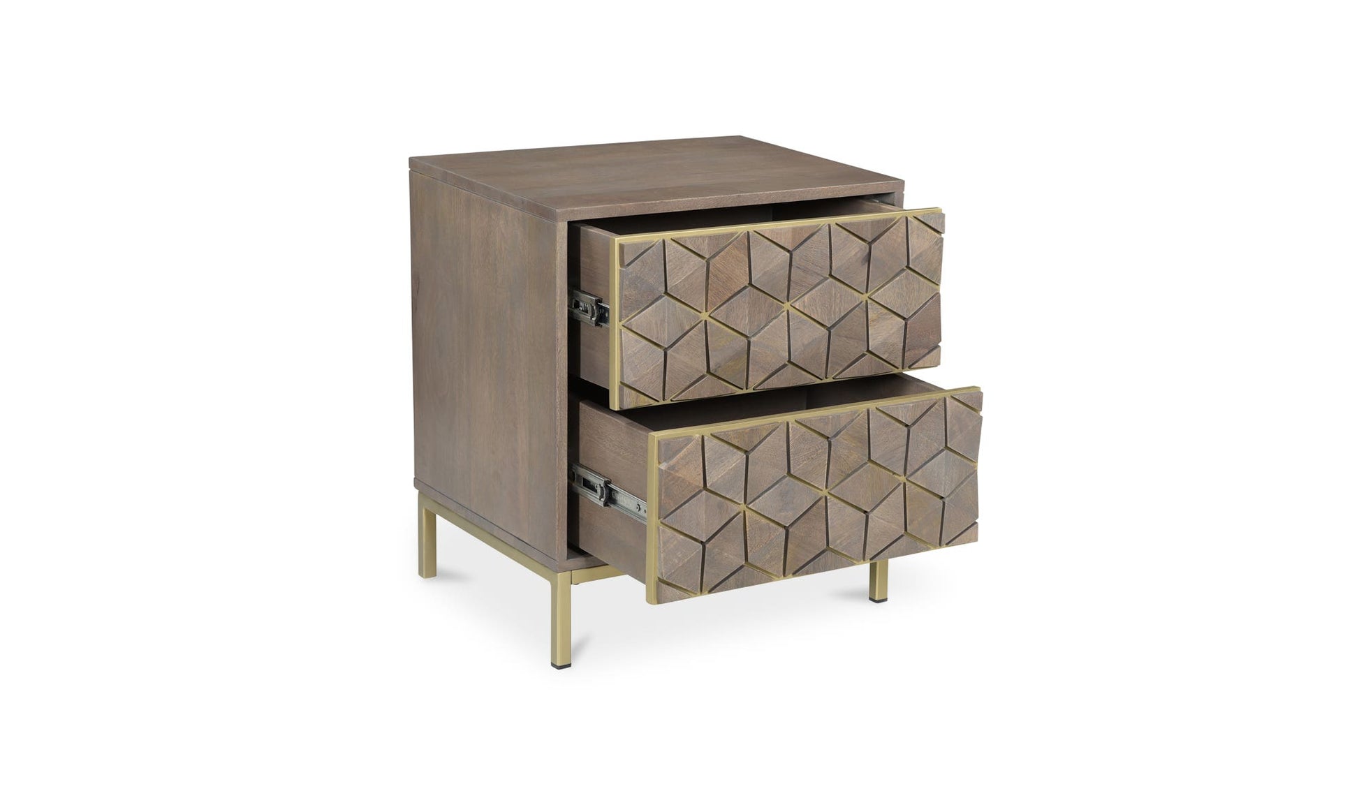 Corolla Nightstand Light Grey by Moe's Home Collection - view 6