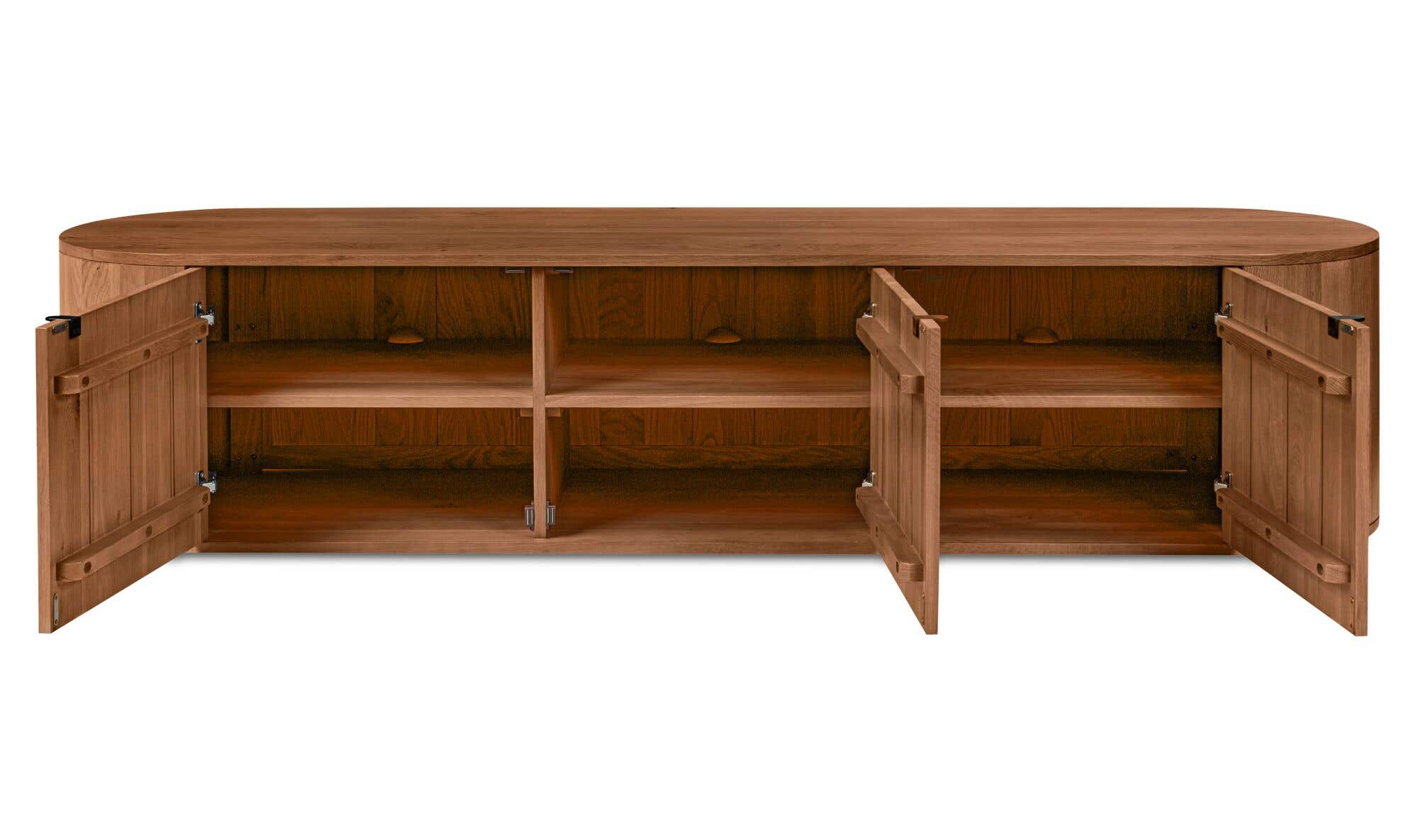 Theo Media Bench Brown by Moe's Home Collection - view 5