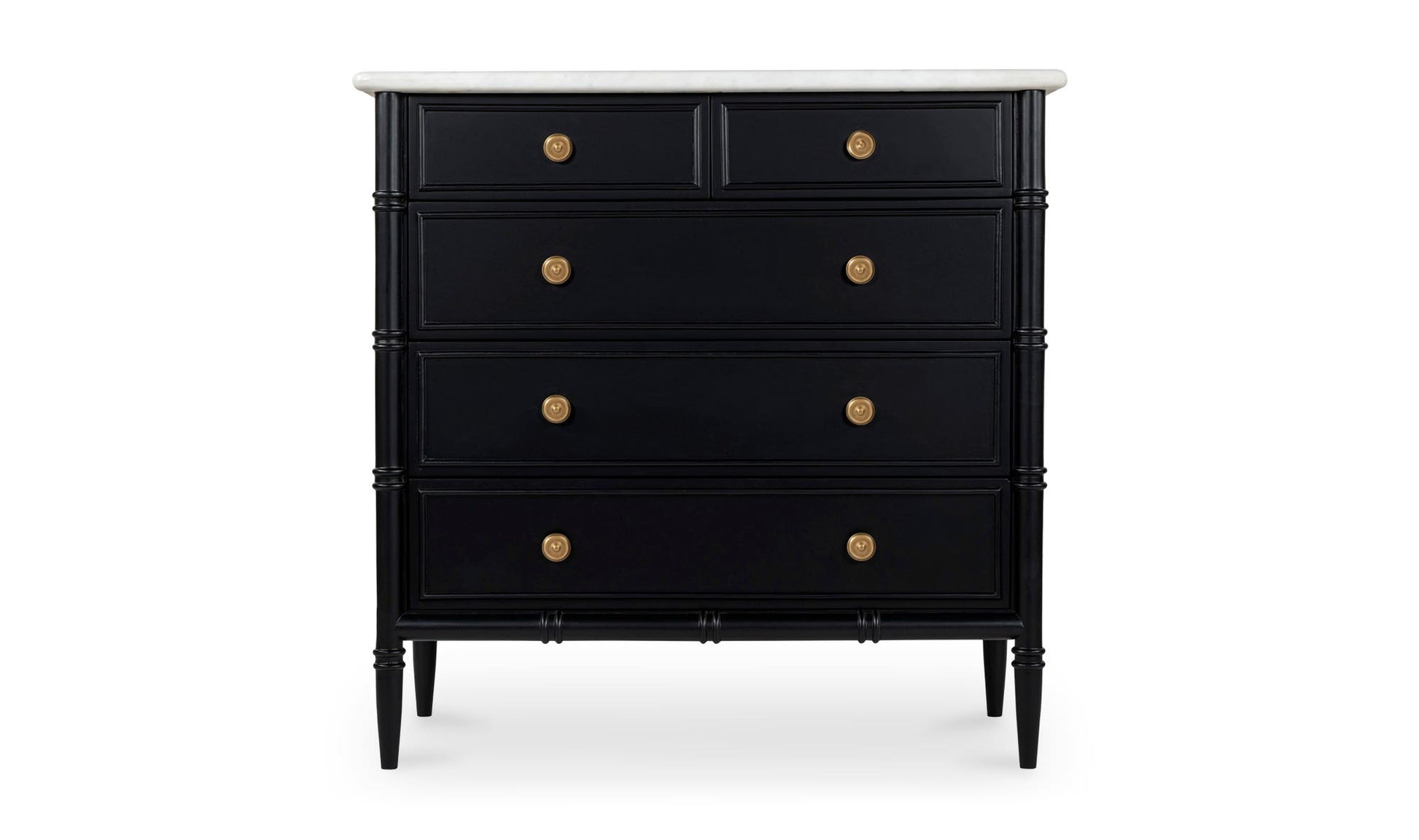 Eleanor 5 Drawer Chest Black by Moe's Home Collection - view 6