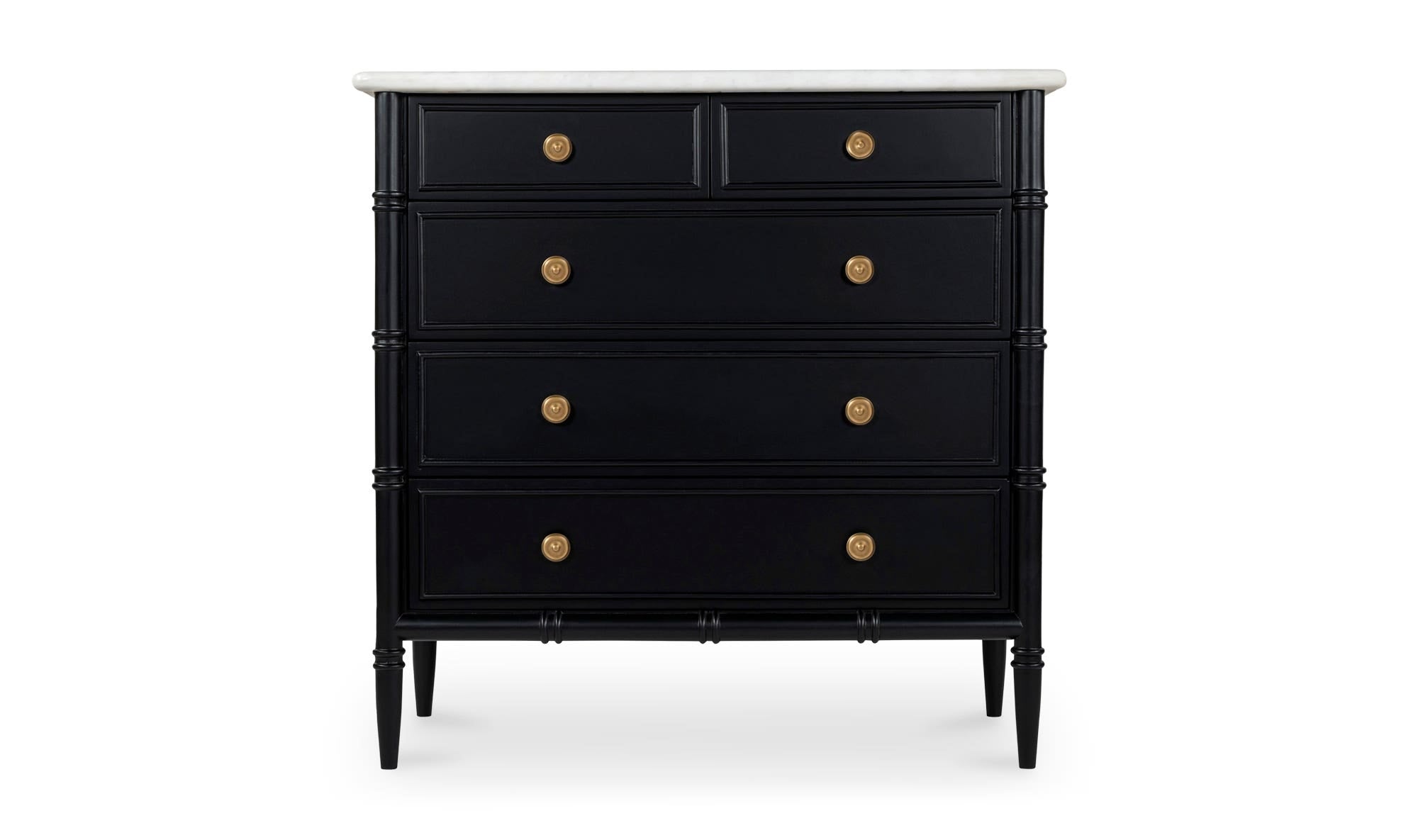 Eleanor 5 Drawer Chest Black by Moe's Home Collection - view 6