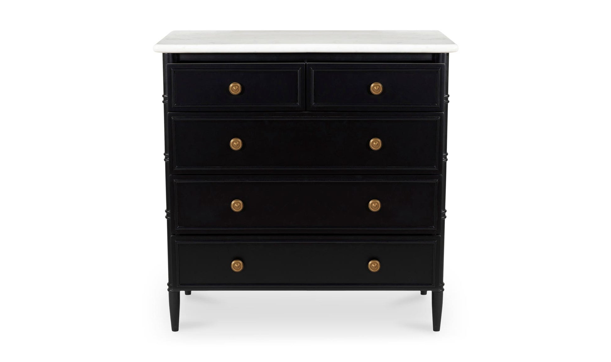 Eleanor 5 Drawer Chest Black by Moe's Home Collection - view 9