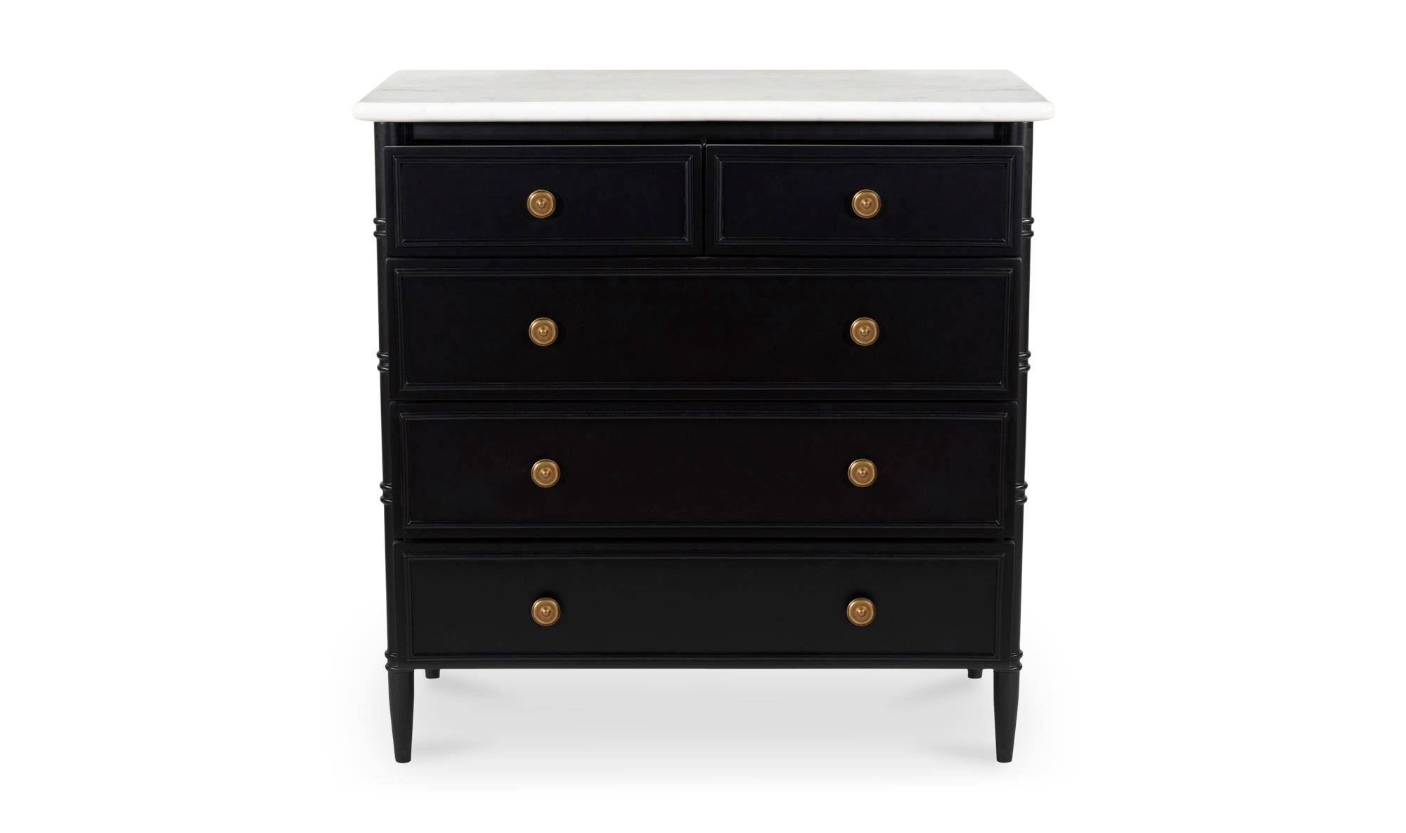 Eleanor 5 Drawer Chest Black by Moe's Home Collection - view 9