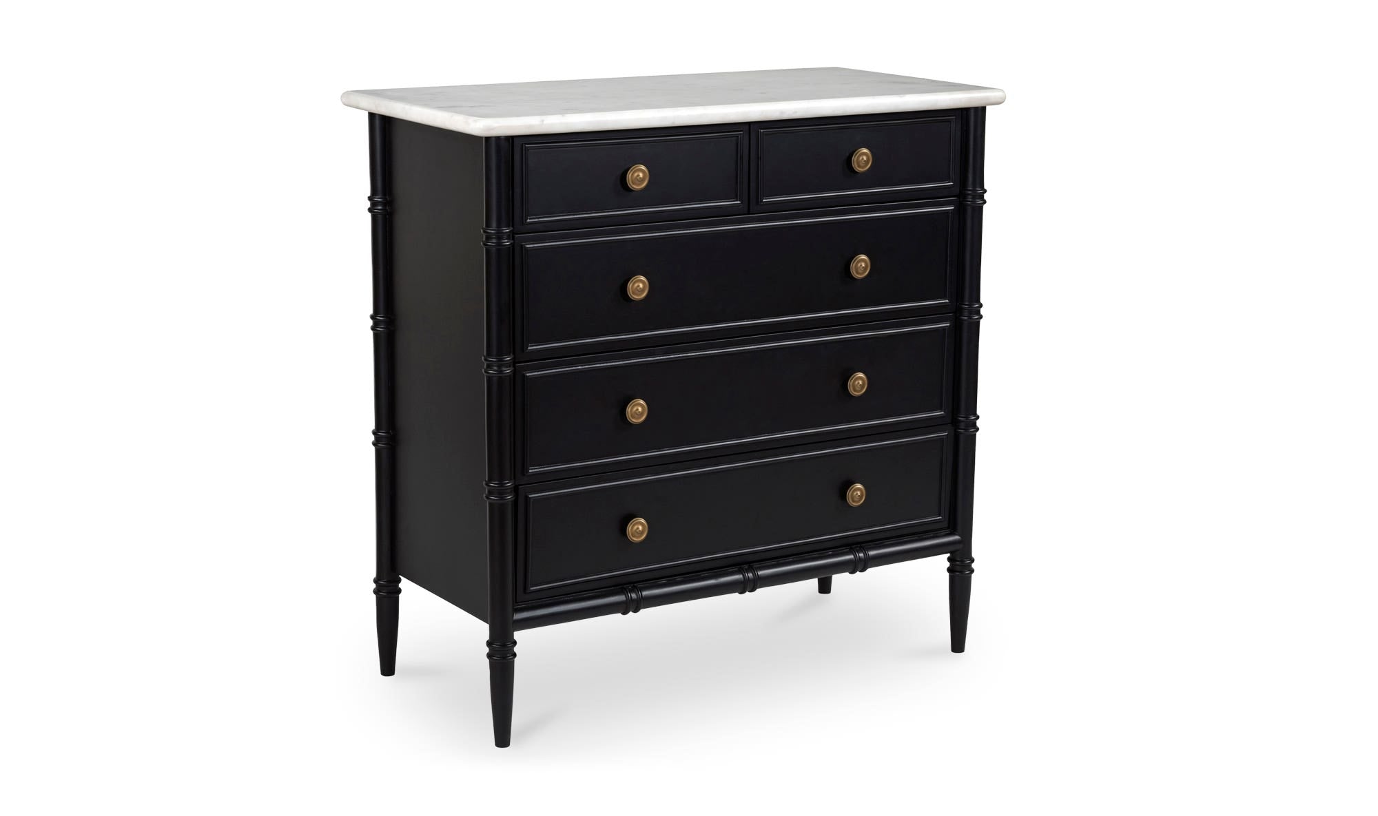 Eleanor 5 Drawer Chest Black by Moe's Home Collection - view 11