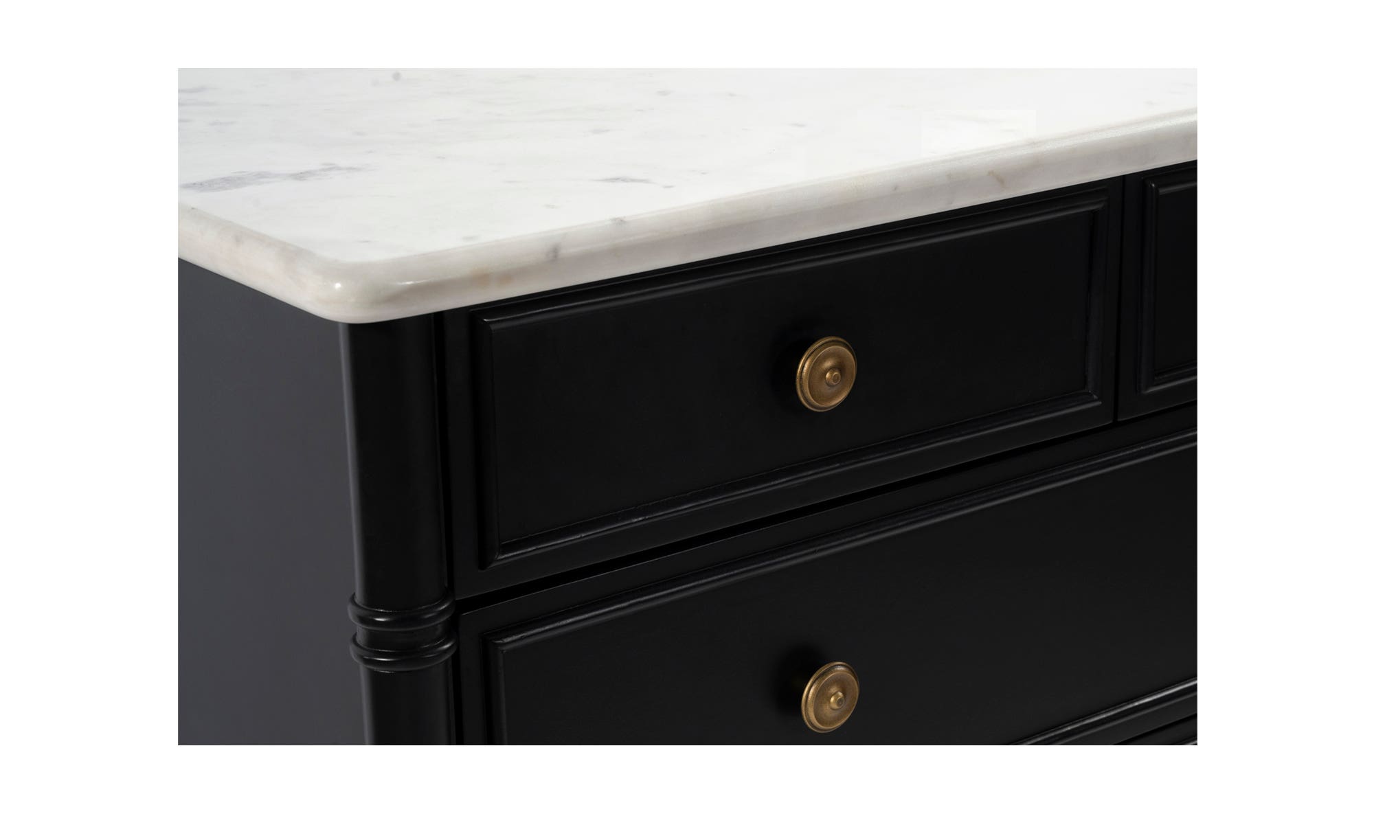 Eleanor 5 Drawer Chest Black by Moe's Home Collection - view 13