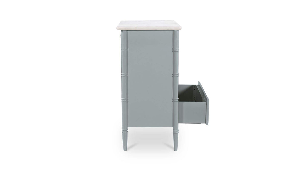 Eleanor 5 Drawer Chest Light Blue by Moe's Home Collection - view 7