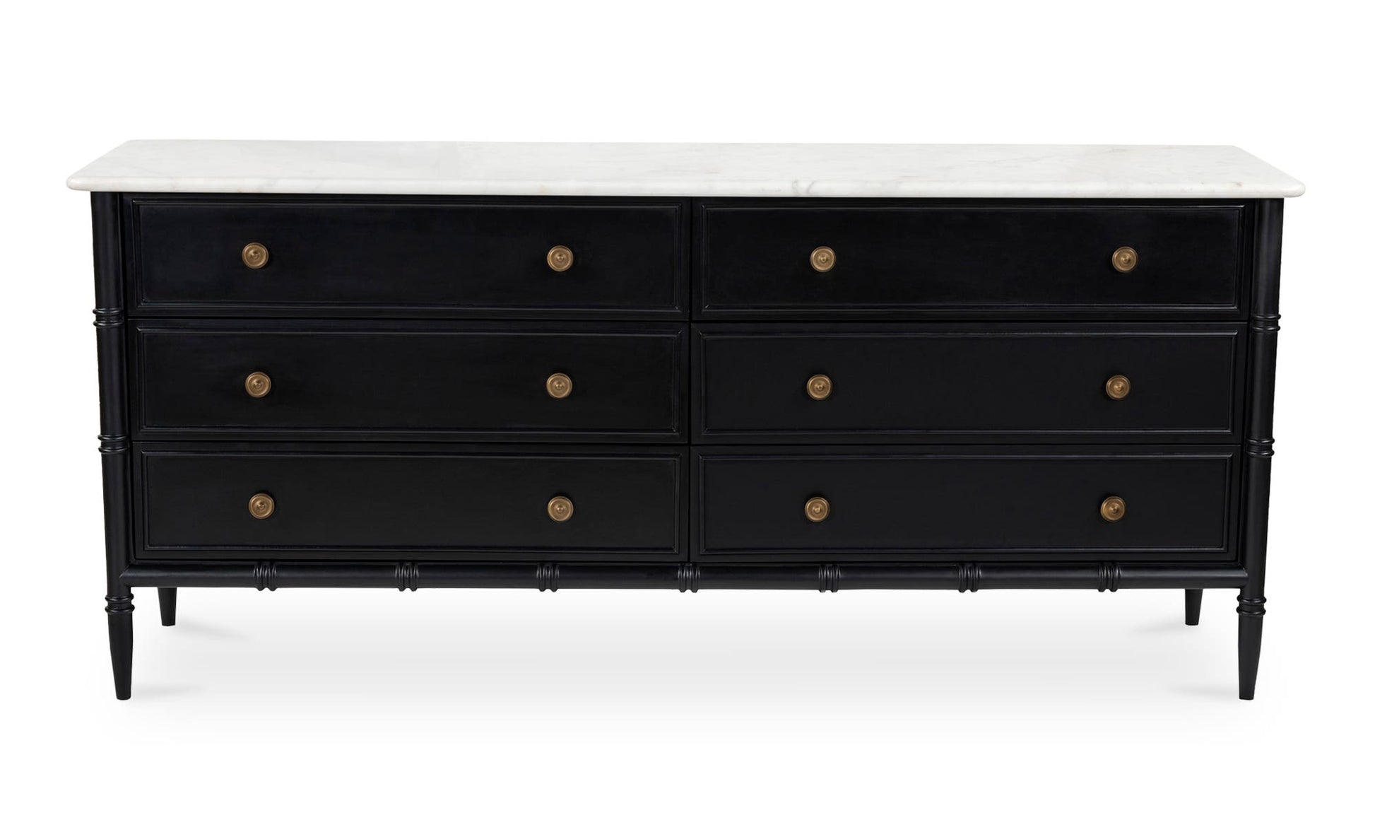 Eleanor 6 Drawer Dresser Black by Moe's Home Collection - view 4