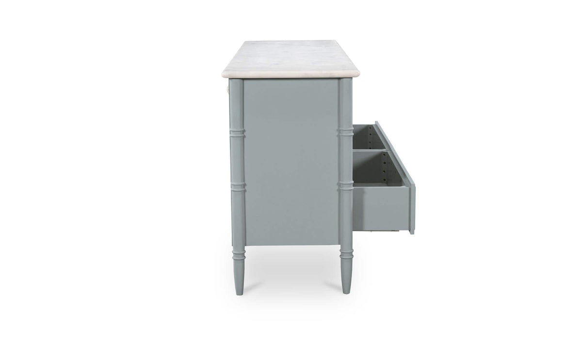 Eleanor 6 Drawer Dresser Light Blue by Moe's Home Collection - view 7
