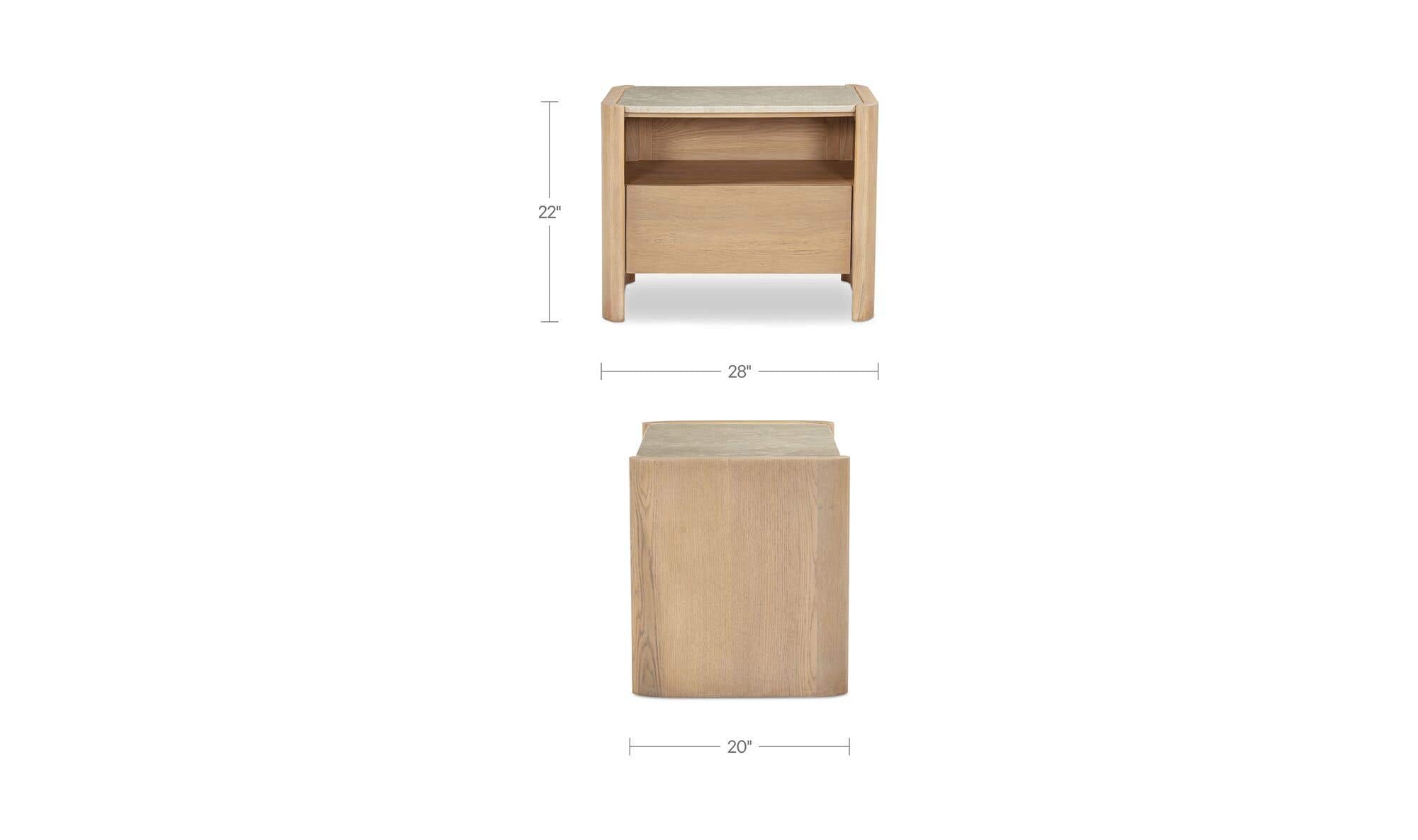 Lane Nightstand Natural by Moe's Home Collection - view 16