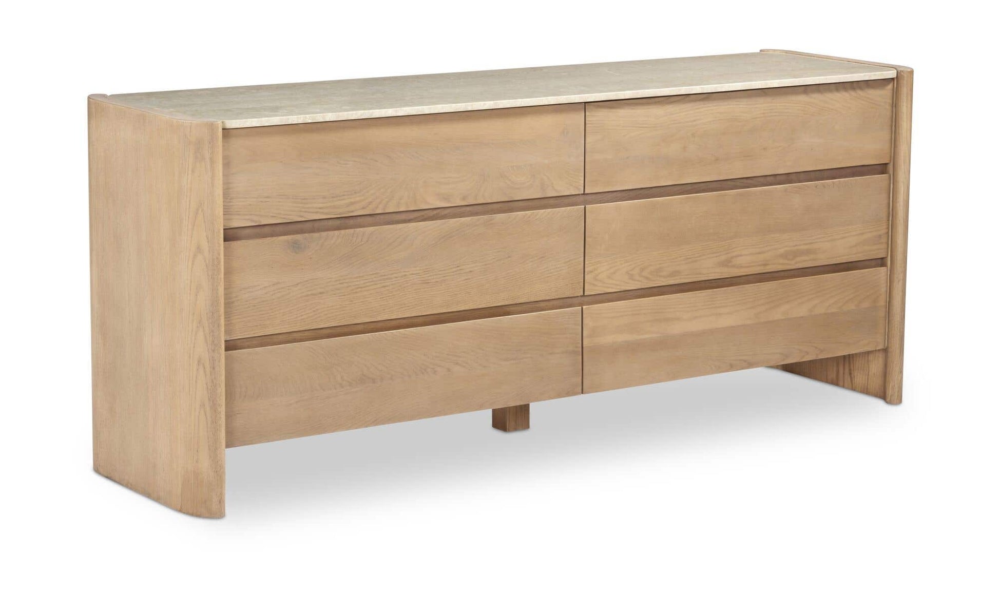 Lane 6 Drawer Dresser Natural by Moe's Home Collection - view 7