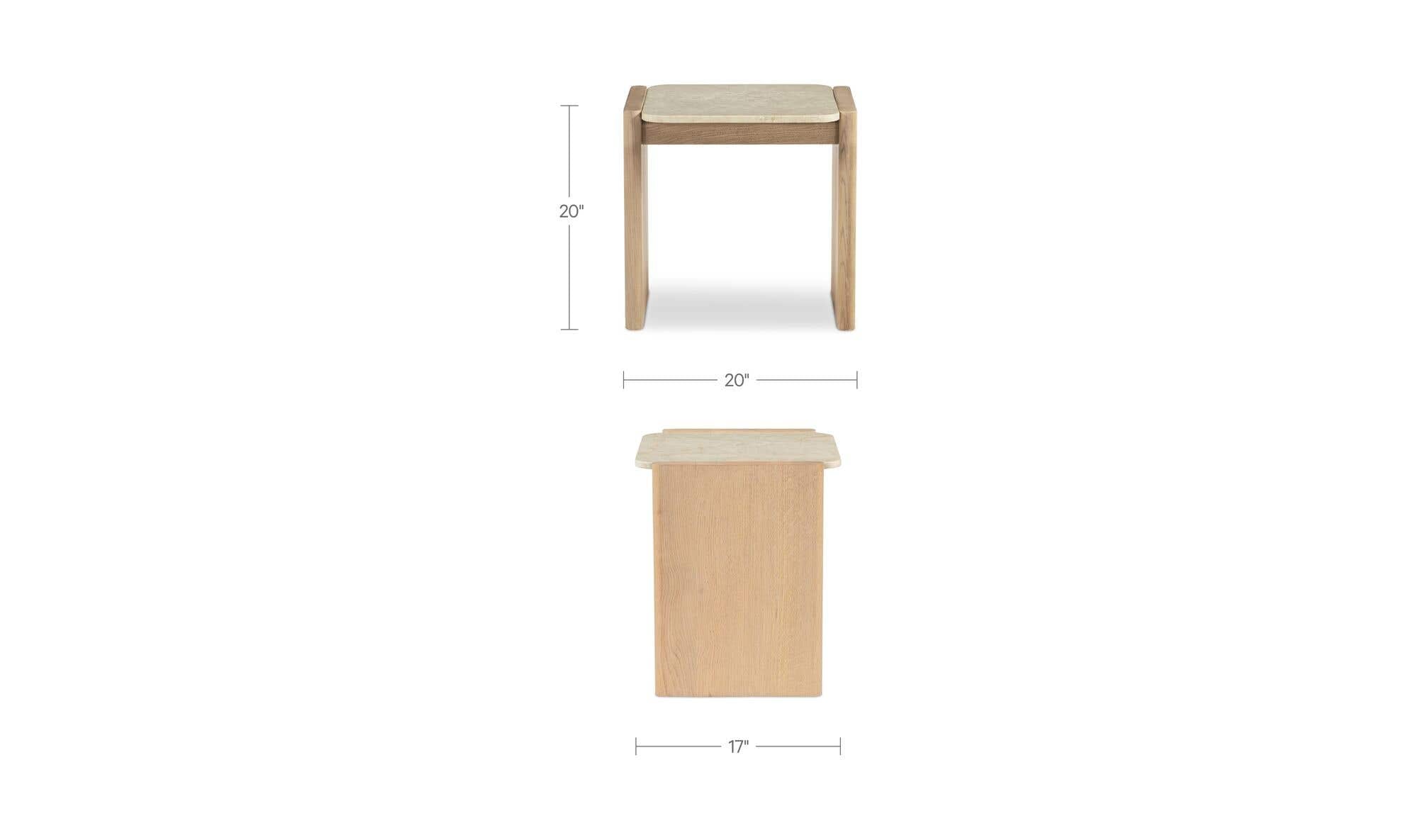 Lane Side Table Natural by Moe's Home Collection - view 11