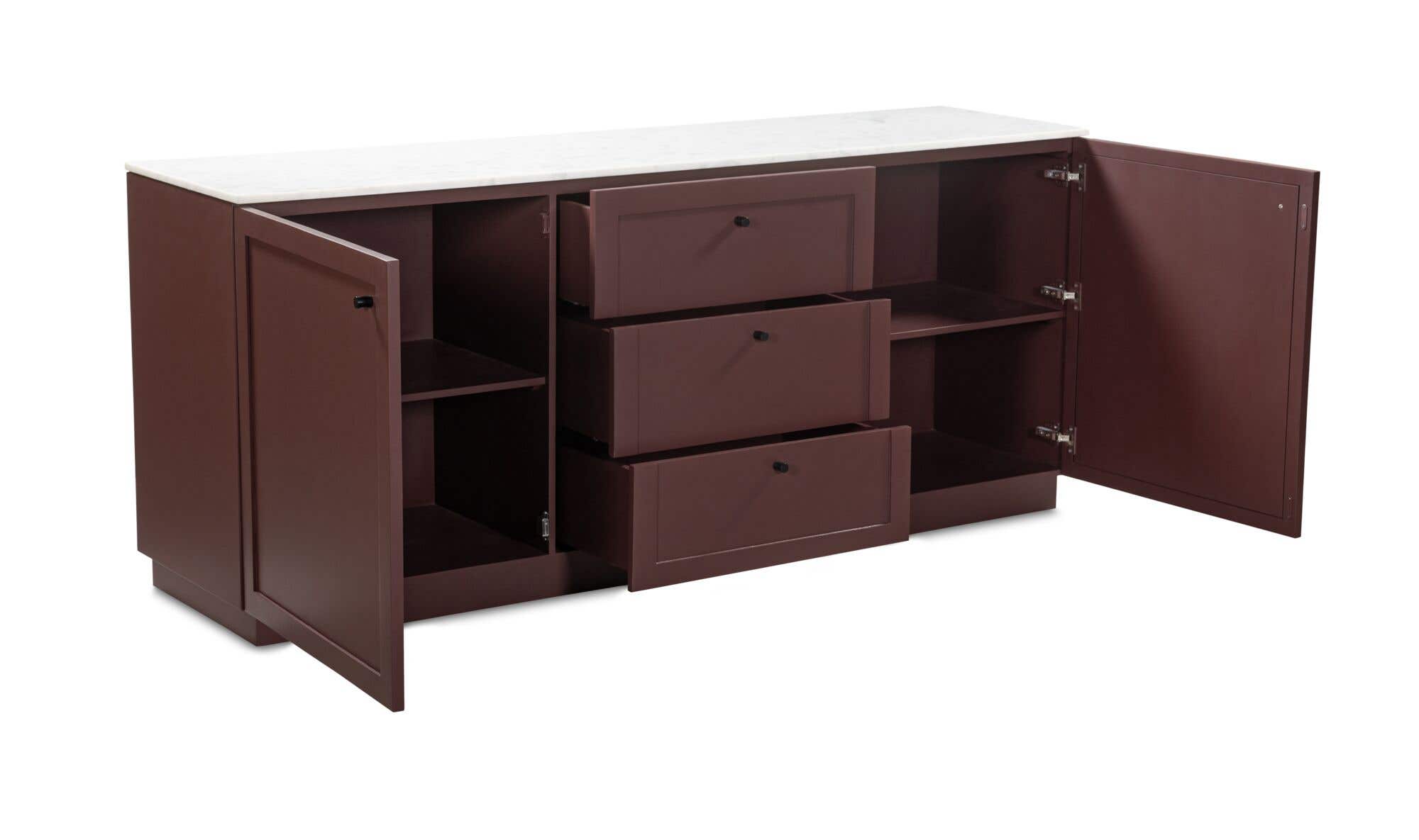 Nadine Sideboard Deep Burgundy by Moe's Home Collection - view 9