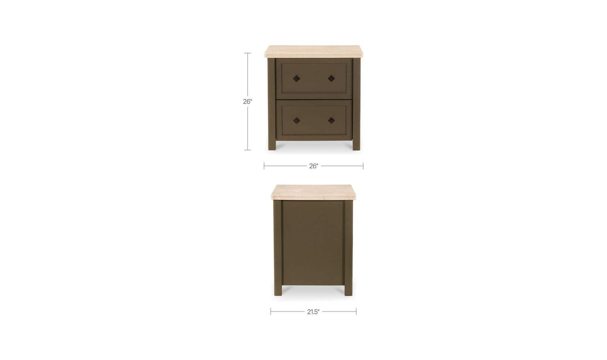 Matilda Nightstand Dark Olive by Moe's Home Collection - view 14