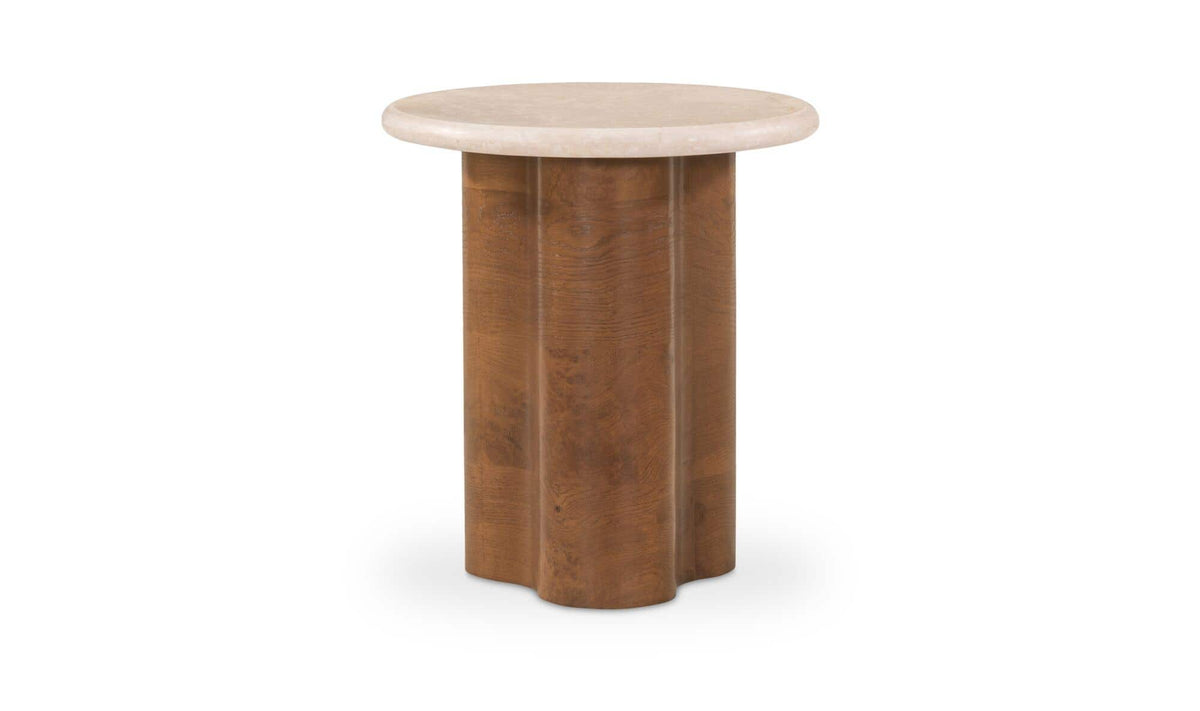 Leah Side Table Botticino Marble by Moe's Home Collection - view 2