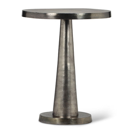 Elements Clark End Table - Antique Nickel