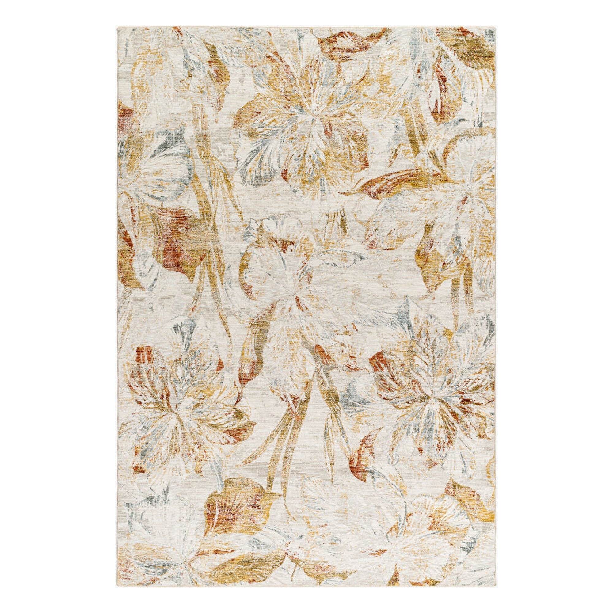 Roseanne Light Blue/Rust Machine Woven Rug RSE-2301 - 2'7" x 10'