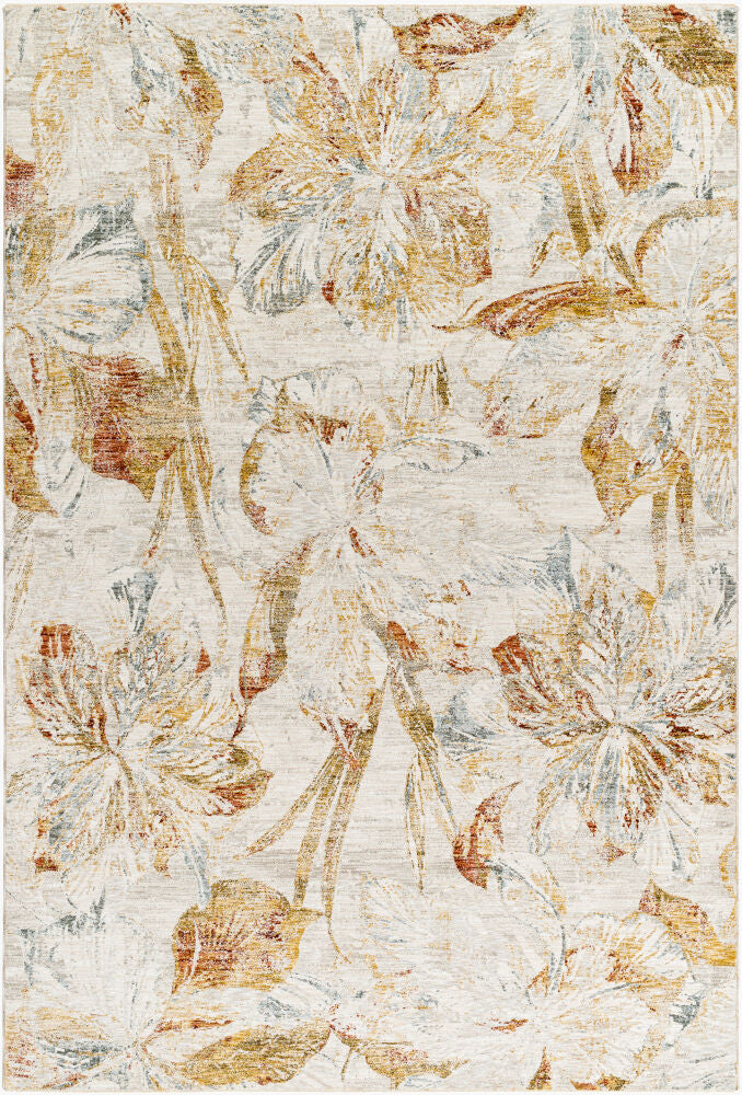 Roseanne Light Blue/Rust Machine Woven Rug RSE-2301 - 2'7" x 10'